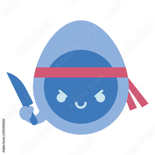 Lympho Warrior Character with a Knife