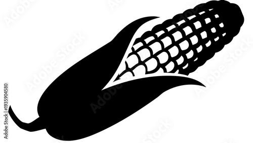 3D corn butter glaze glossy effect isolated