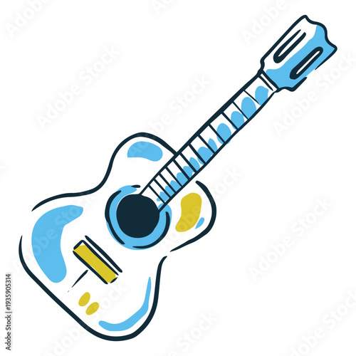 Argentinian guitar traditional icon