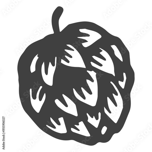 A hop plant for beer brewing