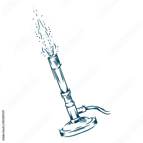 Bunsen burner for scientific work