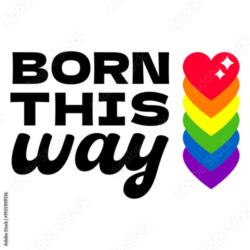 Vibrant pride message design