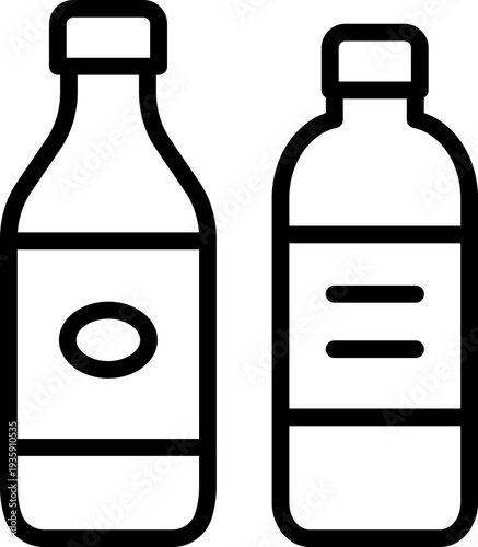 Cola Bottle Line Icon, Cola Bottle Icon, Cola Beverage Bottle Icon