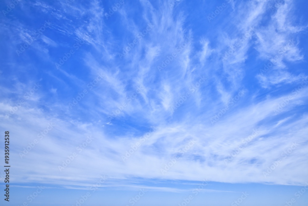 Fototapeta premium Sky Replacement of New Zealand Spread of clouds Upwards