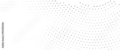 Abstract monochrome halftone pattern. Futuristic panel. Grunge dotted backdrop with circles, dots, point. Design element for web banners, posters, cards, wallpapers, sites. Black and white color
