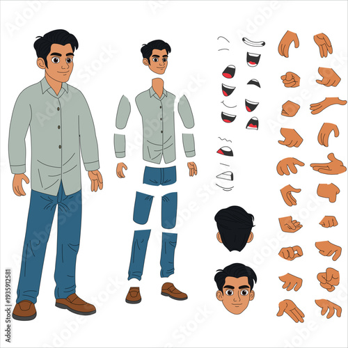 Professional Character Constructor Set for Designers