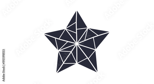 Geometric Star Shape Design Element.