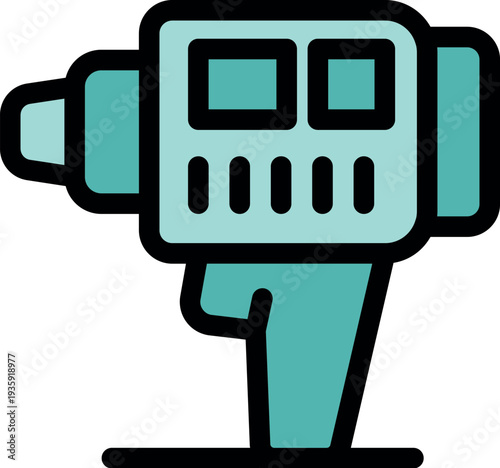 Electric screwdriver with ergonomic handle, facilitating diy and repair tasks