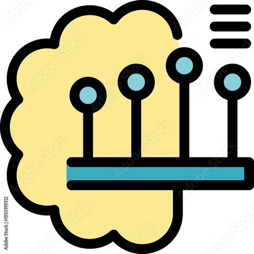 Brainpower increasing, symbolizing potential growth, cognitive enhancement, and improved mental capabilities