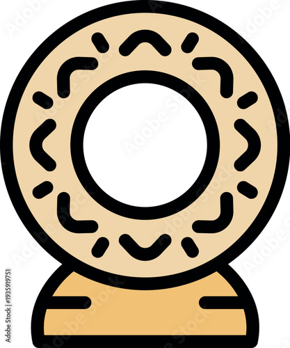 Modern smart home camera rotating, showing artificial intelligence features, providing security and surveillance