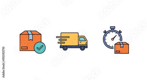 Delivered Line art abstract dynamic color vector