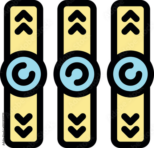 Adjusting audio levels and settings using a mixing console interface