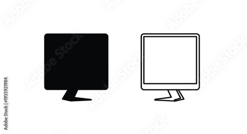 Monitors comparison: modern vs classic Vector