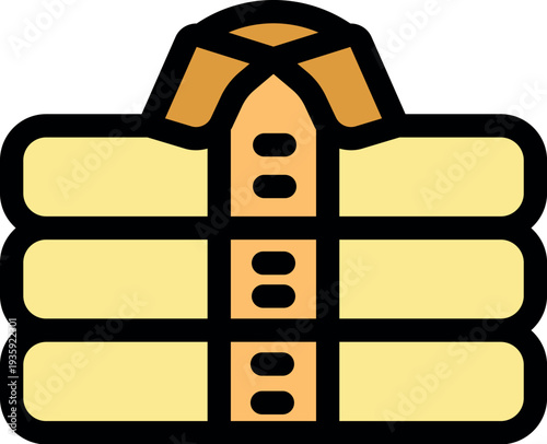 Stack of folded shirts with visible buttons and collar, symbolizing organization and wardrobe storage