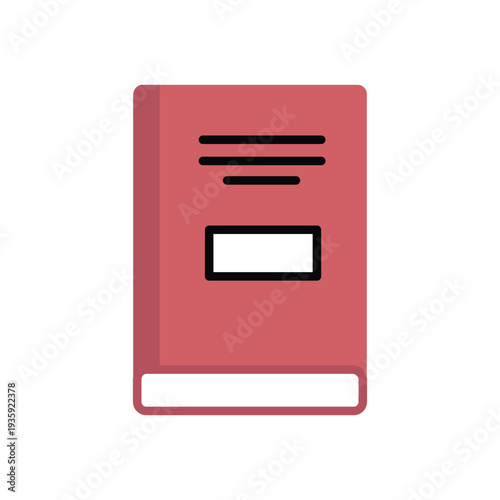 text  Book icon. Closed Book Symbol.  Educational And Library Resource.  Reading, Literature, And Knowledge Symbol Collection.
