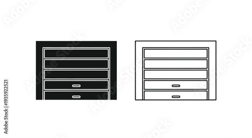 Modern minimalist ventilation designs Vector