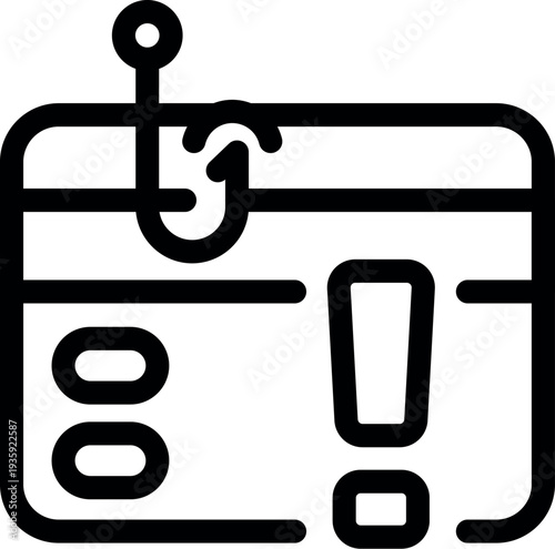 Phishing attack stealing private data from credit card with a hook, cyber security and hacking concept