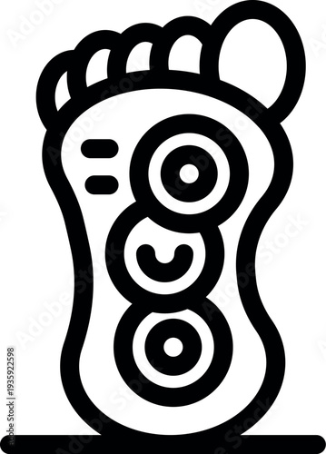 Foot massager stimulating acupressure points for pain relief and relaxation