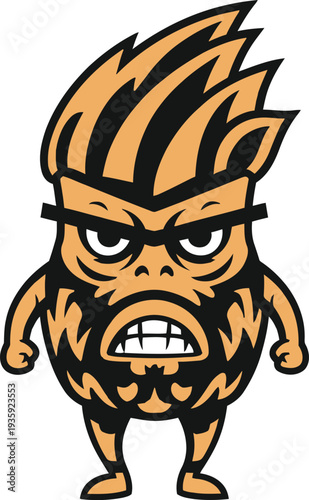 Creative tattoo studio mascot logo concept for modern brand identity vector illustration