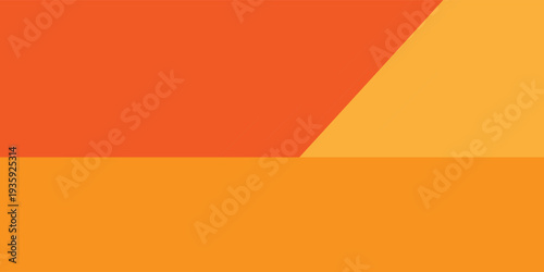 Abstract geometric composition in warm orange and yellow tones, simple and modern design