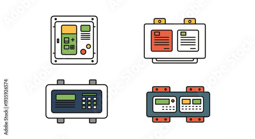 Distribution Board soft dynamic tone illustration