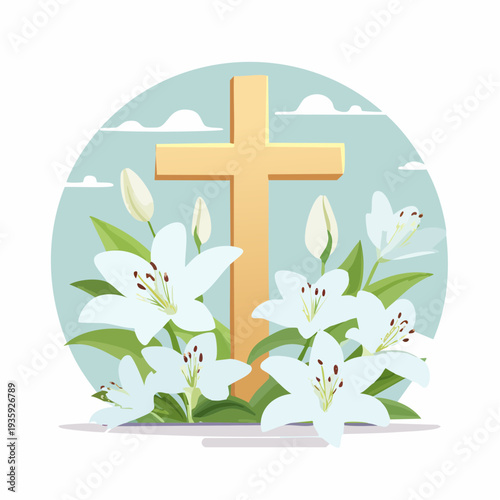 Holy Bible with Crown of Thorns and Cross Christian Symbol Concept