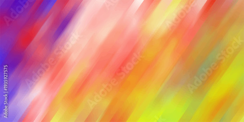 Diagonal Gradient Background with Smooth Blended Stripes of Purple Red Orange and Yellow for Dynamic Visuals