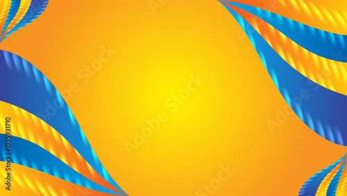 Golden Swirls Design: An artistic creation features dynamic swirling patterns, blending shades of gold, blue, and orange to craft a visually captivating and harmonious aesthetic.