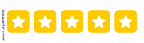 Five star rating icon