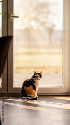cat in window