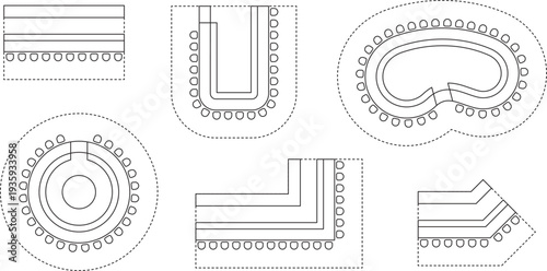 Bar setting plan, seat plan, pub, restaurant, hotel, dining, seating arrangement, architectural elements, top view, blueprint, vector, illustration