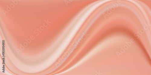 Strawberry cream yogurt swirl vortex background. Pale pink milk texture with spiral pattern, soft pastel colored abstract dairy product bg. Smoothie or ice cream decoration, food packaging element.
