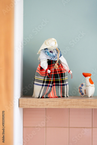 antique decoration on the shelf