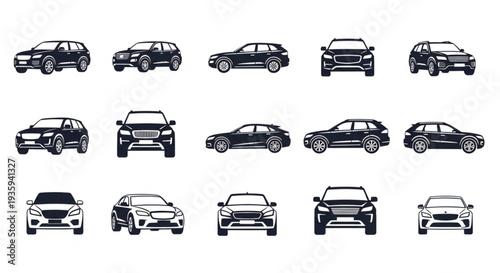 Collection of Various Cars and SUVs.
