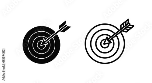 Target practice - precision arrows Vector