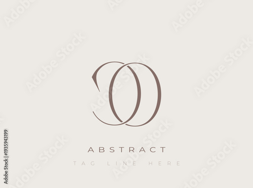 CO Abstract Monogram. Corporate identity and premium design projects seeking a refined modern look.