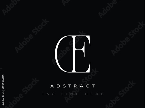 DE Abstract Monogram. Corporate identity and premium design projects seeking a refined modern look.