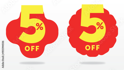 5%  value, sign, wholesale, promo, sticker, positive, banner, offer, icon, template, store, cheap, buy, retail, discount, tag, company, price. Vector, percent, off, sale