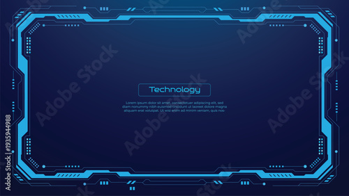 Cyber Interface Design: A futuristic digital interface, with its sleek lines and glowing elements.