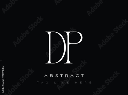 DP Abstract Monogram. Corporate identity and premium design projects seeking a refined modern look.