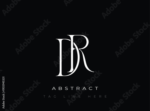 DR Abstract Monogram. Corporate identity and premium design projects seeking a refined modern look.
