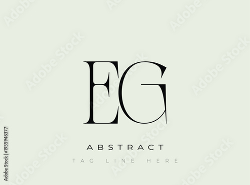 EG Abstract Monogram. Corporate identity and premium design projects seeking a refined modern look.