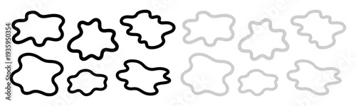 Abstract shapes in black and white, representing contrast or diversity