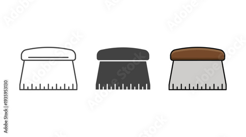 Makeup Brushes Isolated on White Background Vector Illustration