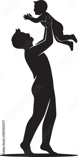 Martial arts fighters silhouette