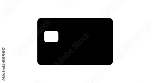 Black smartphone card with cutout.