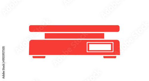 Red Stereo System with CD Player.