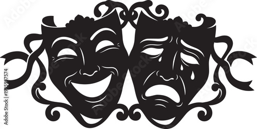 Ornamental Face Mask Silhouette