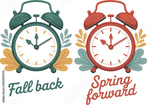 daylight saving time summer fall back and spring forward clocks set