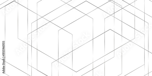 Vector abstract background seamless line. Abstract minimal geometric white and gray light background design. white transparent material in triangle diamond and squares shapes in random geometric.